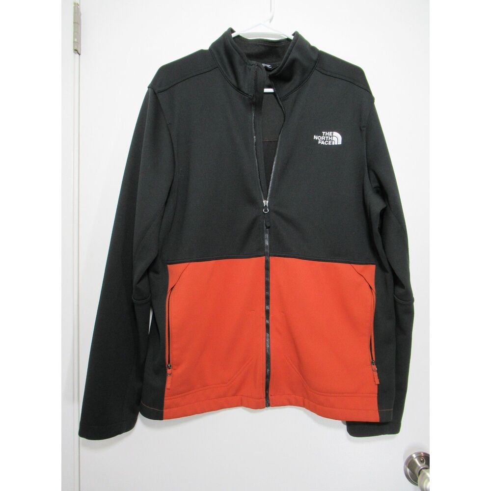 The North Face Men's Black & Orange Apex Canyonwall Jacket Size Large
